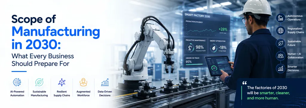 Scope Of Manufacturing in 2030